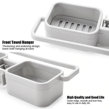 Load image into Gallery viewer, Storage Organizer for Kitchen Sink Faucet Sponge Soap Cloth Drain Rack Holder Shelf