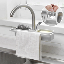 Load image into Gallery viewer, Storage Organizer for Kitchen Sink Faucet Sponge Soap Cloth Drain Rack Holder Shelf
