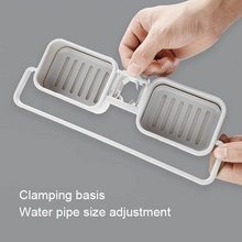 Load image into Gallery viewer, Storage Organizer for Kitchen Sink Faucet Sponge Soap Cloth Drain Rack Holder Shelf
