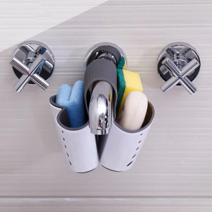 Hanging Drain Basket Bathroom Shower Storage Basket Tray Sponge Holder Organizer Shower Storage Shelf