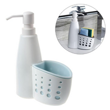 Load image into Gallery viewer, Multi-function Kitchen Bathroom Liquid Detergent Storage Box Cleaning Sponge Soap Holder Two-in-one Packaging Bottle
